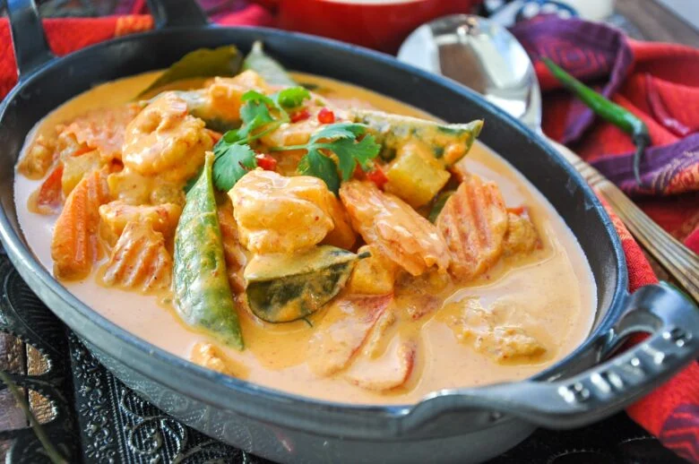 Thai Coconut Curry Shrimp with Pineapple